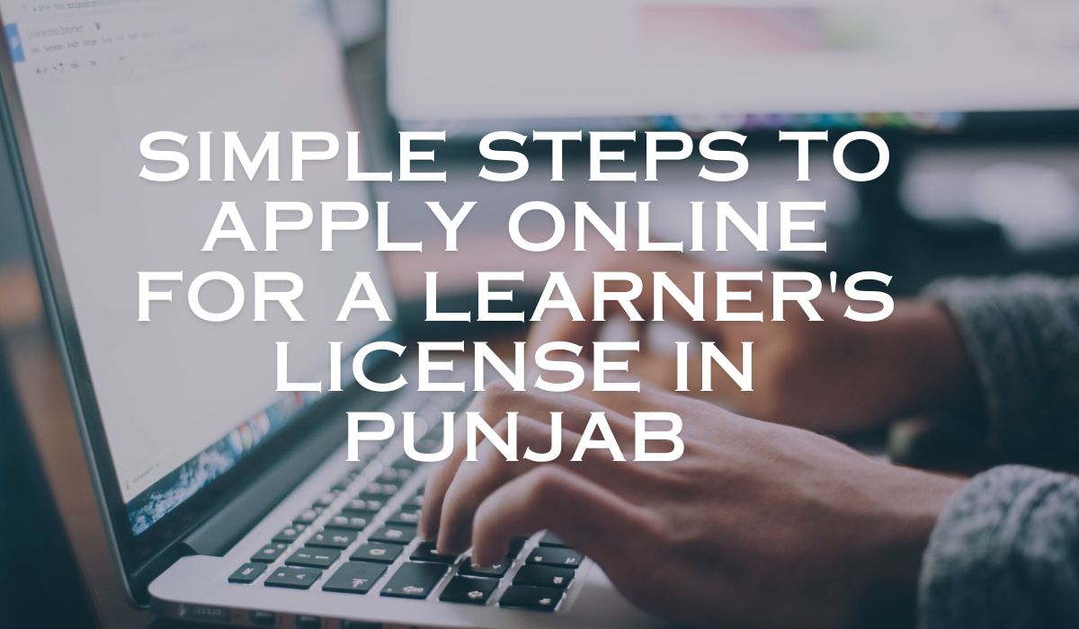 Online for a Learner's License in Punjab